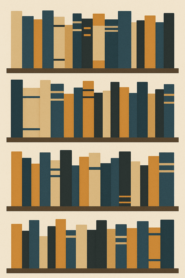 Bookshelf illustration